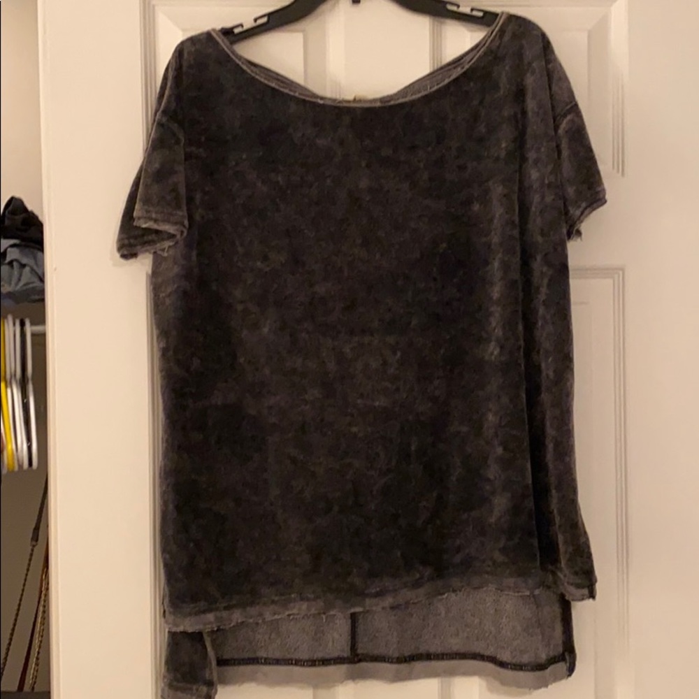 Free people velvet shirt